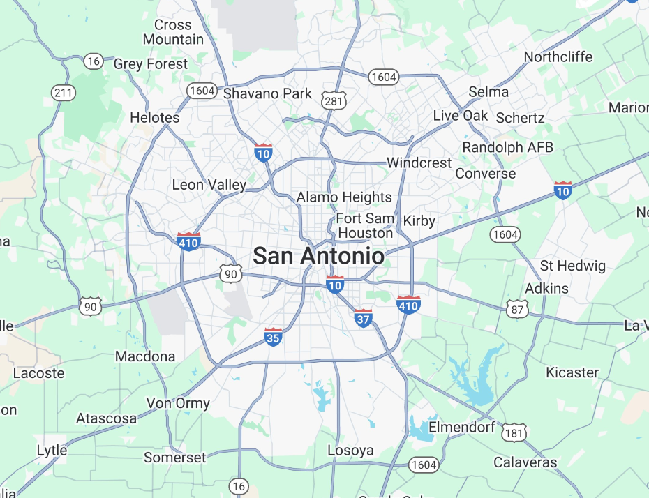 San Antonio Map